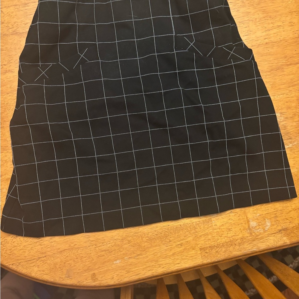 Express Black and White Mini Pencil Skirt